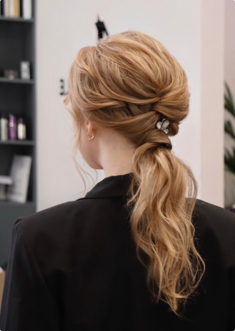 плетение на средние волосы