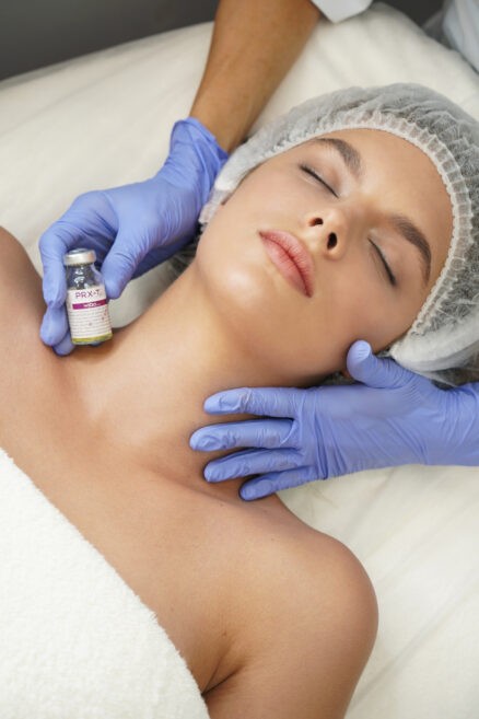 жінка і флакон