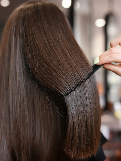 темне волосся після процедури